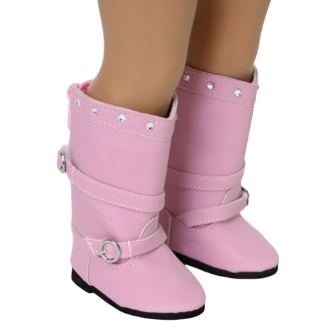 Pink Western Boot with Rhinestones