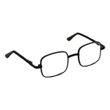 Square Black Wire-Rimmed Glasses
