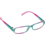 Multi Colored Rectangle Plastic Frame Glasses