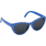 Blue w/ White Polka-Dot Sunglasses