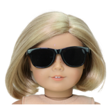 Black Wayfarer Style Doll Sunglasses