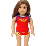 Two-Piece Girl Doll Red Underwear Set