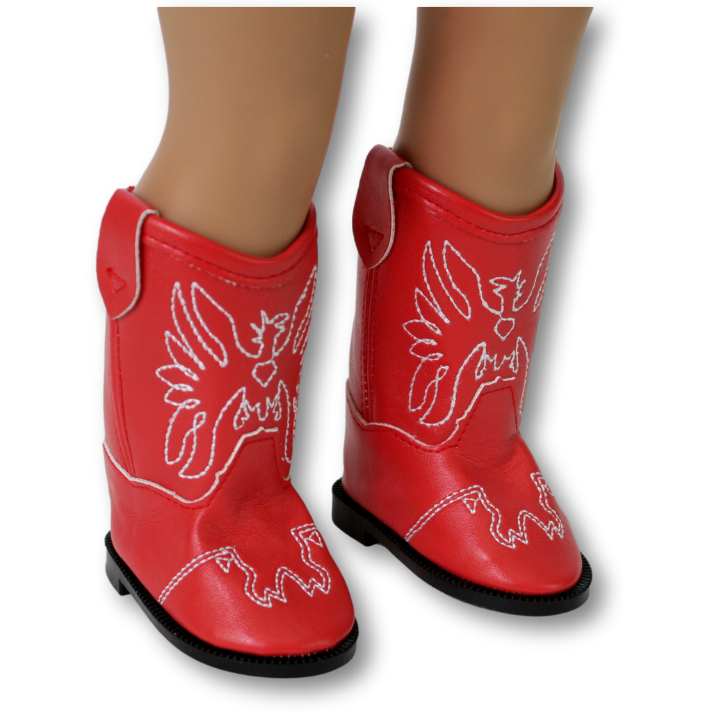 Red Cowgirl Boots with Eagle