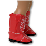 Red Cowgirl Boots with Eagle