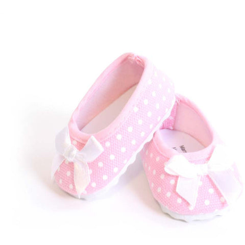 Pink Polka-Dot Ballet Flats