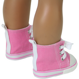 Pink High-Top Tennis Shoe