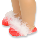 Red Slippers w/ Rhinestones