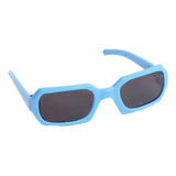 Blue Rectangle Sunglasses