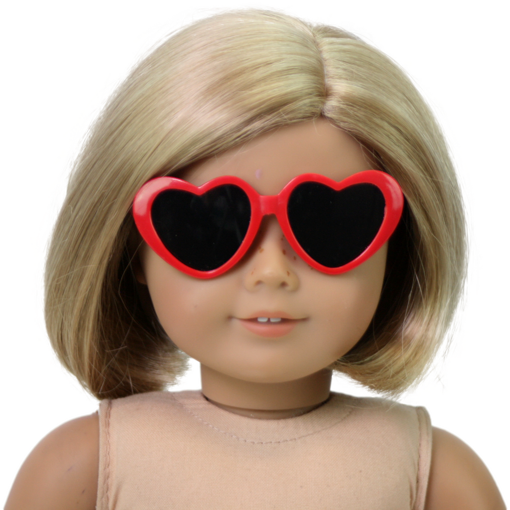 Red Heart Shaped Sunglasses