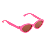 Hot Pink Oval Shaped Sunglasses