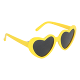 Yellow Heart Shaped Sunglasses